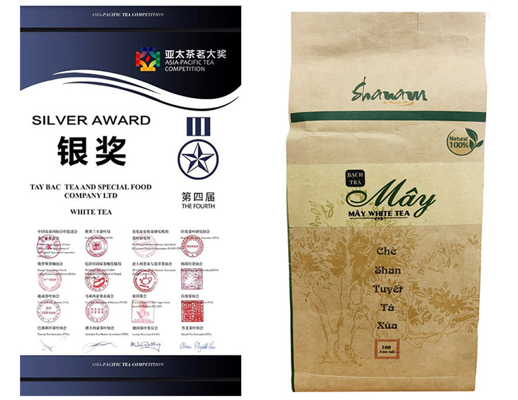 GIải thưởng quốc tế của sản phẩm Bạch Trà Mây