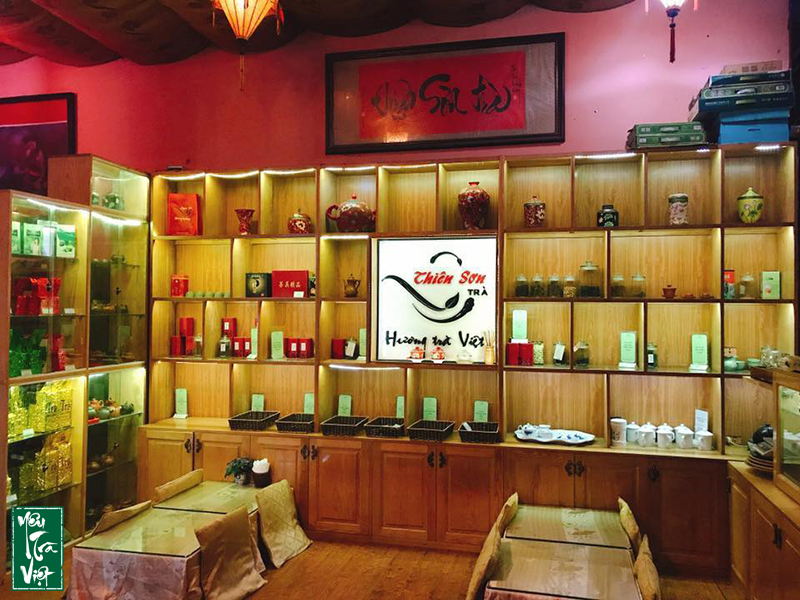 Nhiều dòng trà được thơm ngon được phục vụ tại đây
