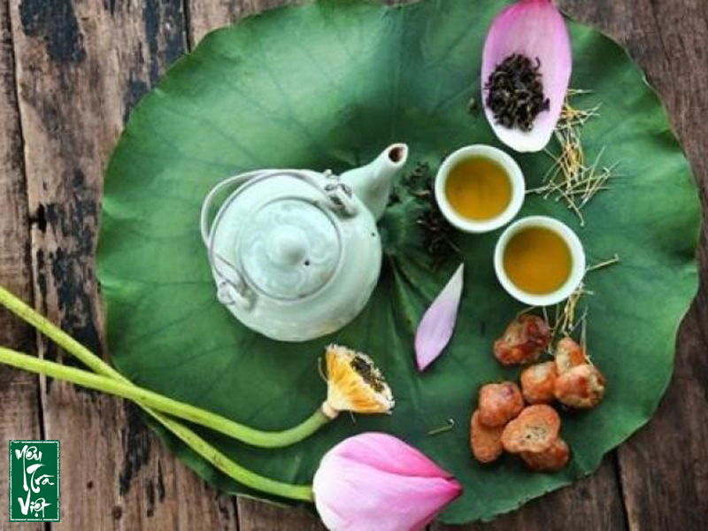 Trà ướp sen tươi có thể pha nhiều nước