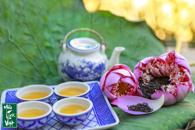 Trà sen Tây Hồ mang đến hương vị tinh khiết, thanh tao.