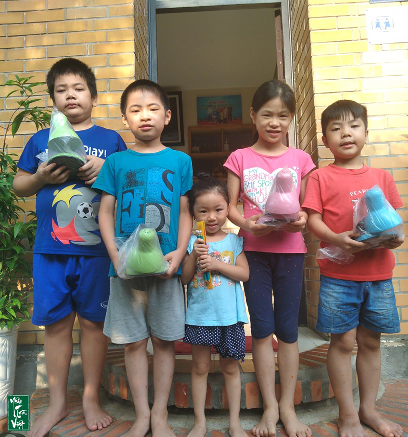 Các em nhỏ tại làng trẻ SOS Hà Nội