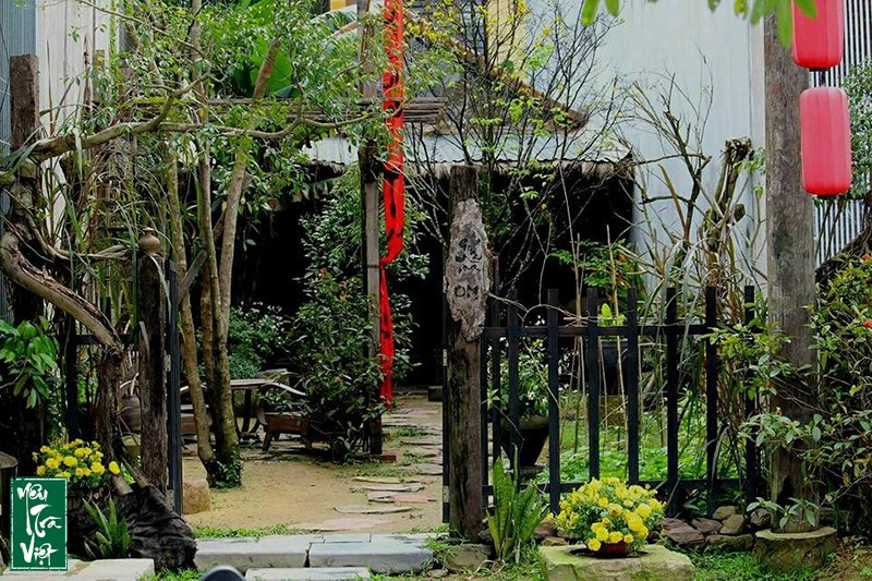 Trà quán mộc mạc, mộc mạc đến đơn sơ