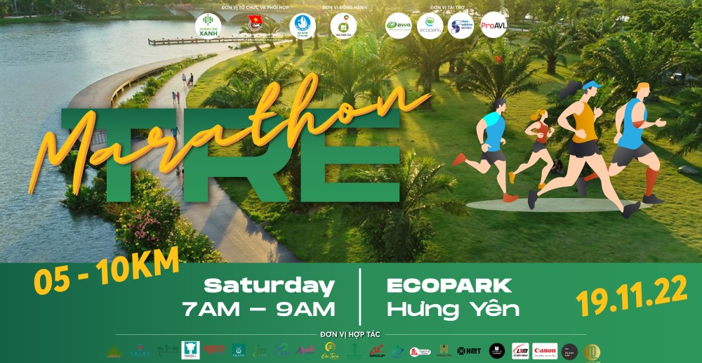 Giải chạy Xanh tại Ecopark sẽ diễn ra ngày 19.11.22