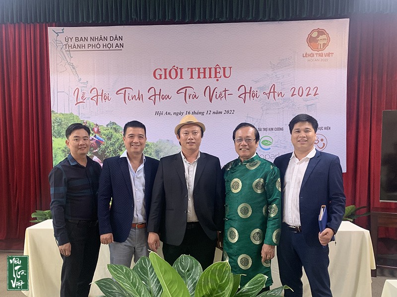 Các đại biểu tham dự họp báo tại Lễ Hội Trà Việt - Hội An 2022