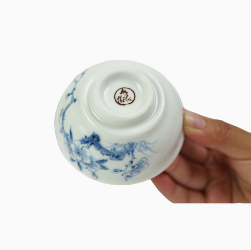 Chén Sứ Vẽ Tay Dáng Cao, Thấp Chén Sứ Vẽ Tay Dáng Cao, Thấp
