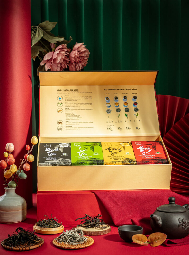 Set qua tang Loc tien vinh hoa 1 Set Quà tặng Nắng Xuân Xum Vầy – Qtea