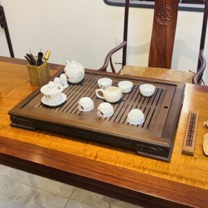 khay tra hop la tay 1 Khay trà hộp lá Tây – KT 60x42x6 cm