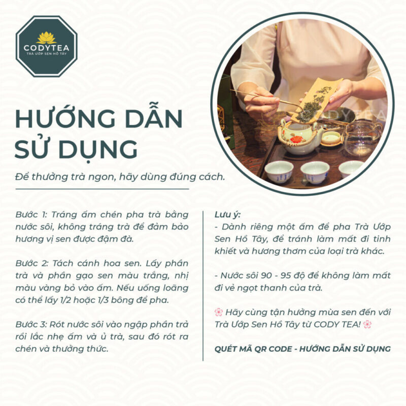 Hop truong tho 4 Trà Ướp Sen Hồ Tây CodyTea (Đại Thọ)