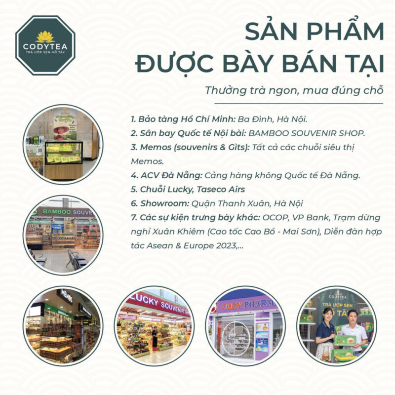 Hop truong tho 6 Trà Ướp Sen Hồ Tây CodyTea (Đại Thọ)