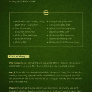 huong dan su dung 1 Set Trà Chạm – Haba Tea